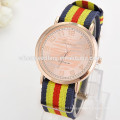 New wholesale price fashion trend design silicone geneva diamond quartz watches